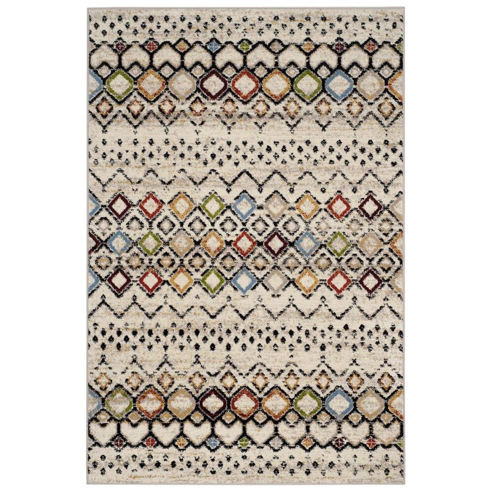 Safavieh Amsterdam AMS108K-5 5"1" x 7"6" Ivory/Multi Area Rug, , large