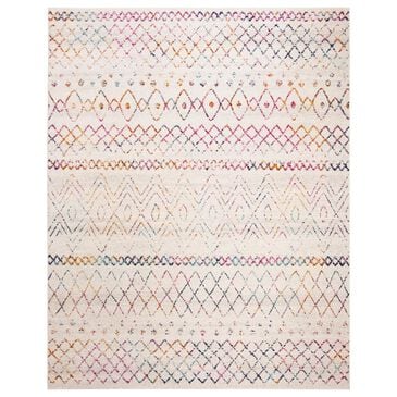 Safavieh Madison MAD798A 12" x 15" Ivory and Fuchsia Area Rug, , large