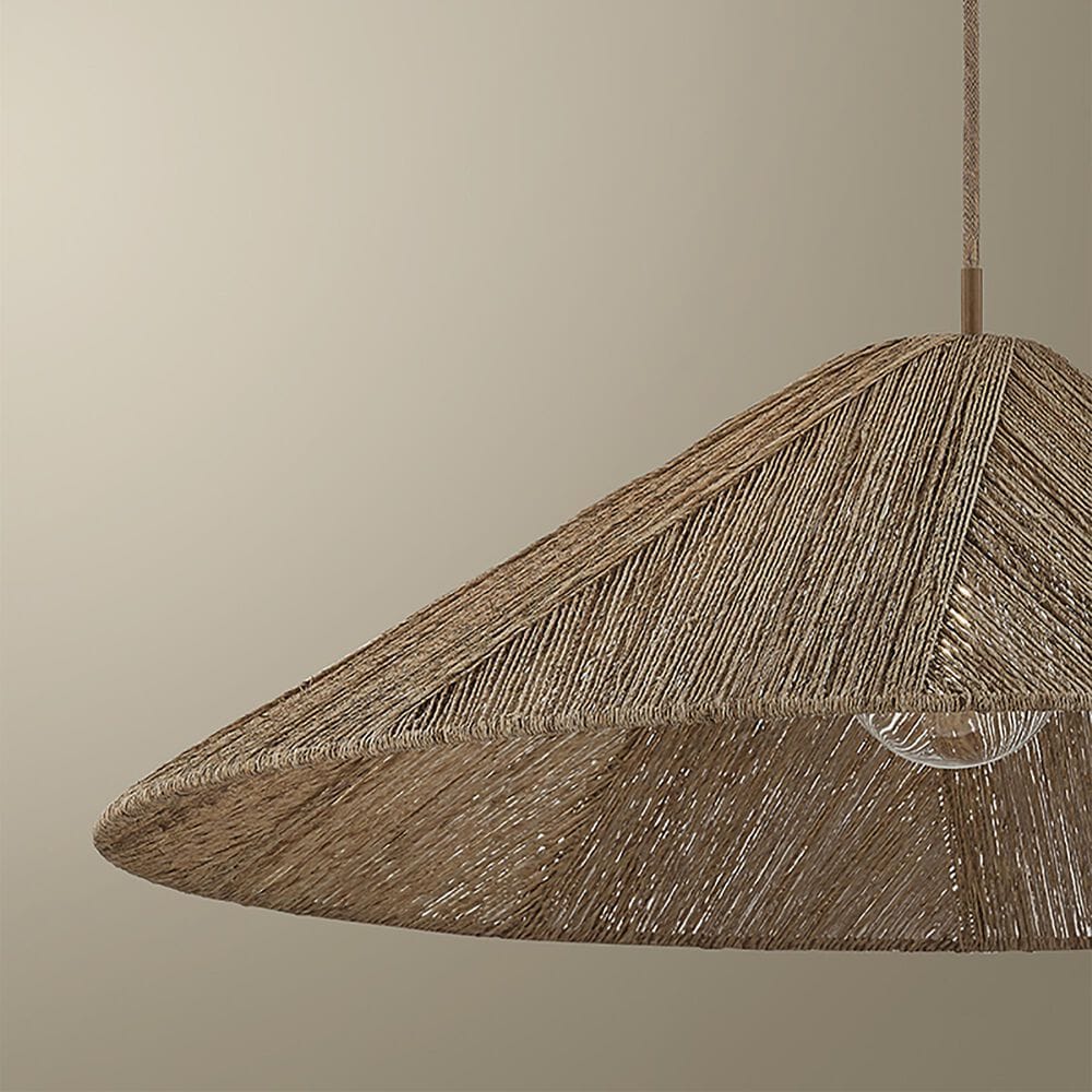 Troy Lighting Ahrens 36" 1-Light Pendant in Patina Brass, , large