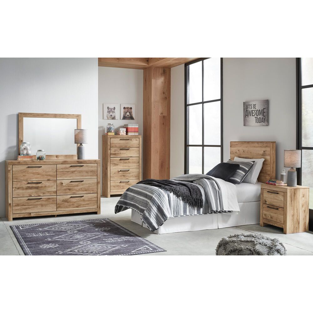 Ashley Hyanna Bedroom Mirror in Golden Rustic, , large