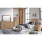 Ashley Hyanna Bedroom Mirror in Golden Rustic, , large