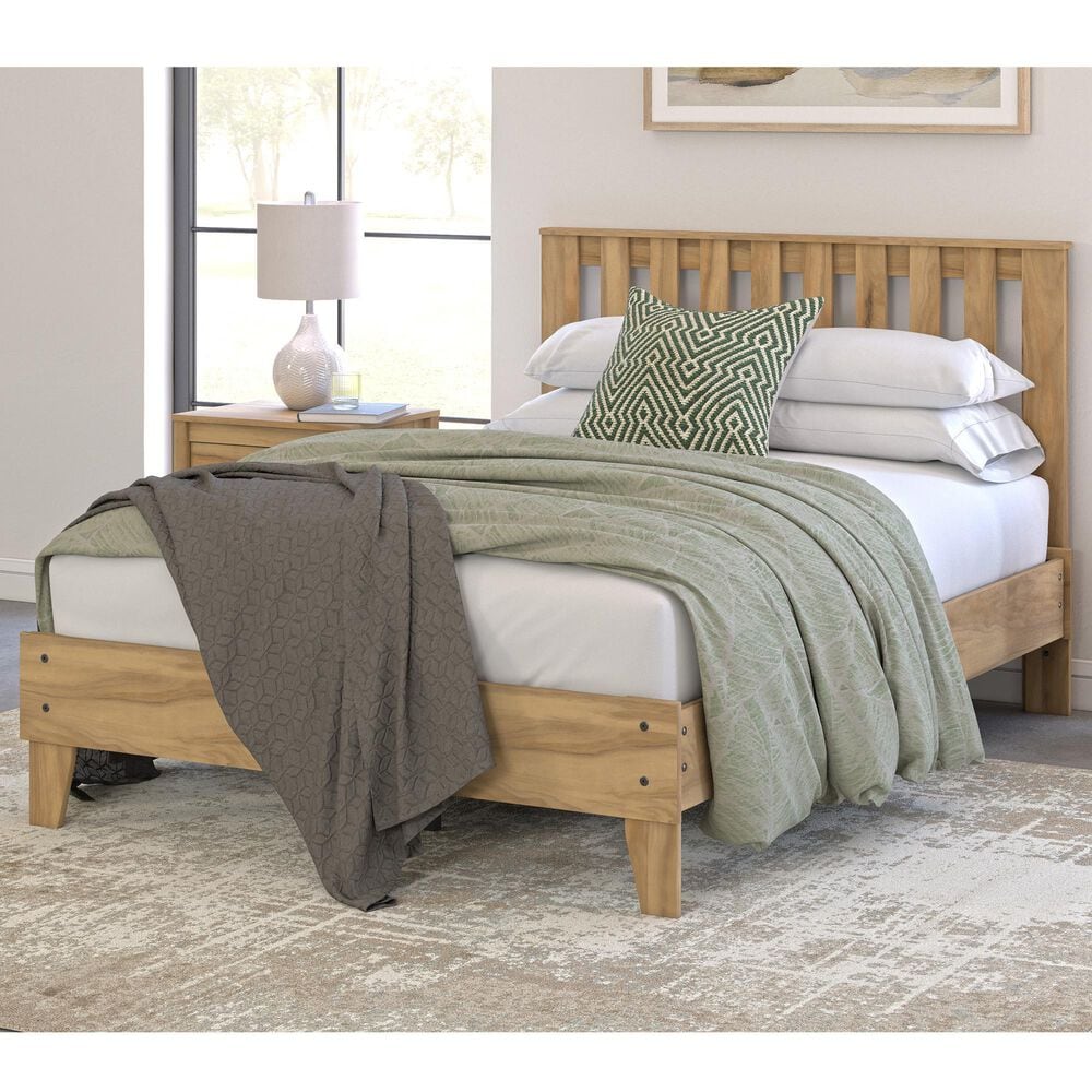 Ashley Bermacy Full Platform Bed in Light Brown, , large