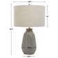 Uttermost Monacan Table Lamp in Neutral Gray, Taupe and Rust Brown, , large