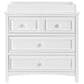 Oxford Baby Bennett 3-Drawer Dresser with Changing Topper in Rustic White, , large