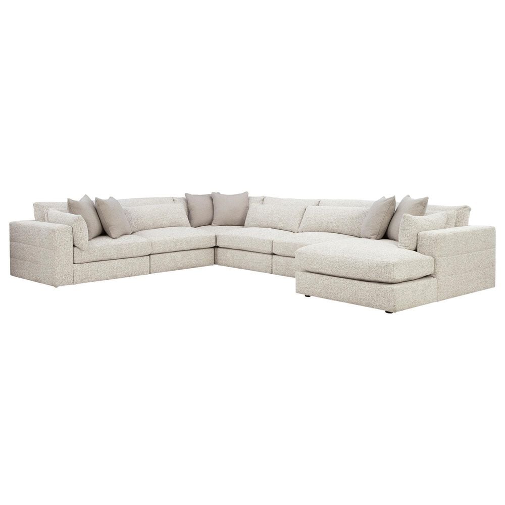 Ashley Ashbourne Estate 6-Piece U-Shaped Sectional with Right-Facing Chaise in Snowstone, , large