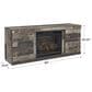 Ashley Derekson 60" TV Stand with Electric Fireplace Insert in Multi Gray, , large
