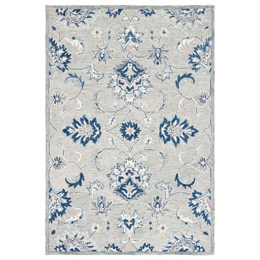 Safavieh Micro-Loop MLP387F 4" x 6" Gray and Blue Area Rug, , large