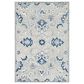Safavieh Micro-Loop MLP387F 4" x 6" Gray and Blue Area Rug, , large