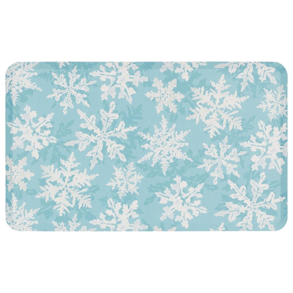 Mohawk Dri Pro Comfort 1"6" x 2"6" Holiday Flakes Teal Mat, , large