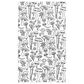 MuKitchen Vibe Dish Towel in Mushroom Medley and White, , large