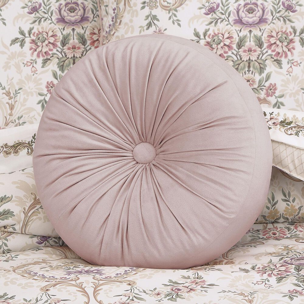 J. Queen New York Avant Garden 15&quot; Round Throw Pillow in Blush, , large