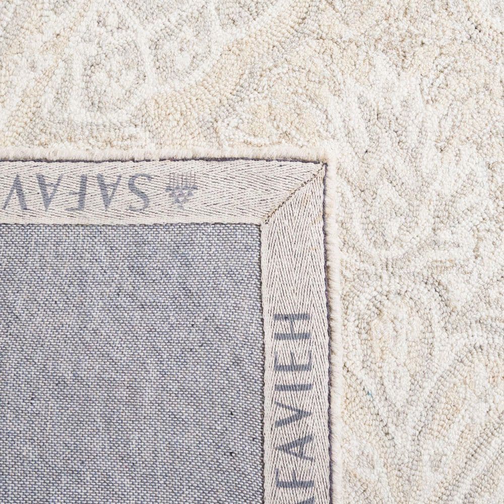 Safavieh Micro-Loop Damask 4&#39; x 6&#39; Beige Area Rug, , large