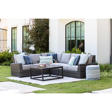 Erwin and Sons 4-Piece Patio Sectional in Gray, , large