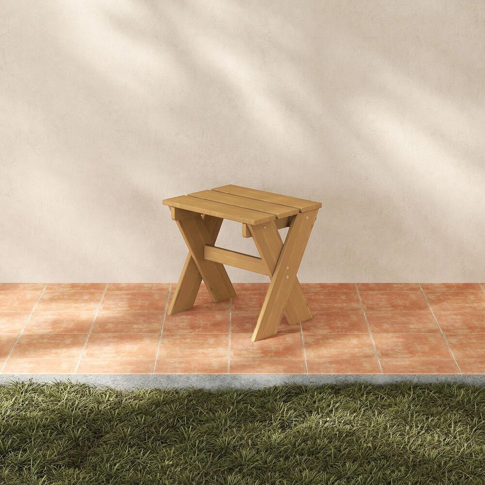 HOMLUX Patio End Table in Pine, , large