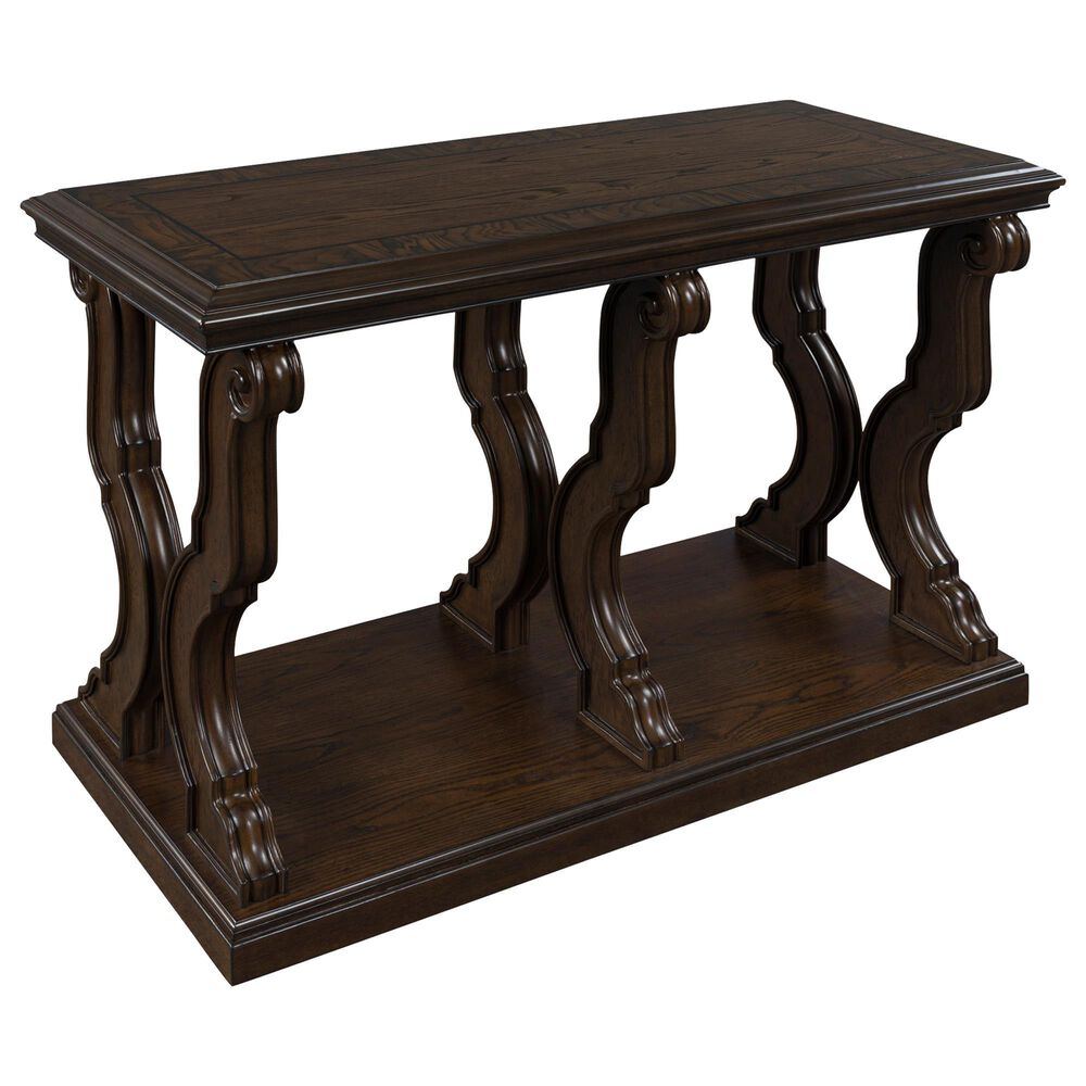 Ashley Maylee Sofa Table in Dark Brown, , large