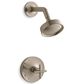 Kohler Purist Rite-Temp Shower Trim Kit with Cross Handle in Vibrant Brushed Bronze, , large
