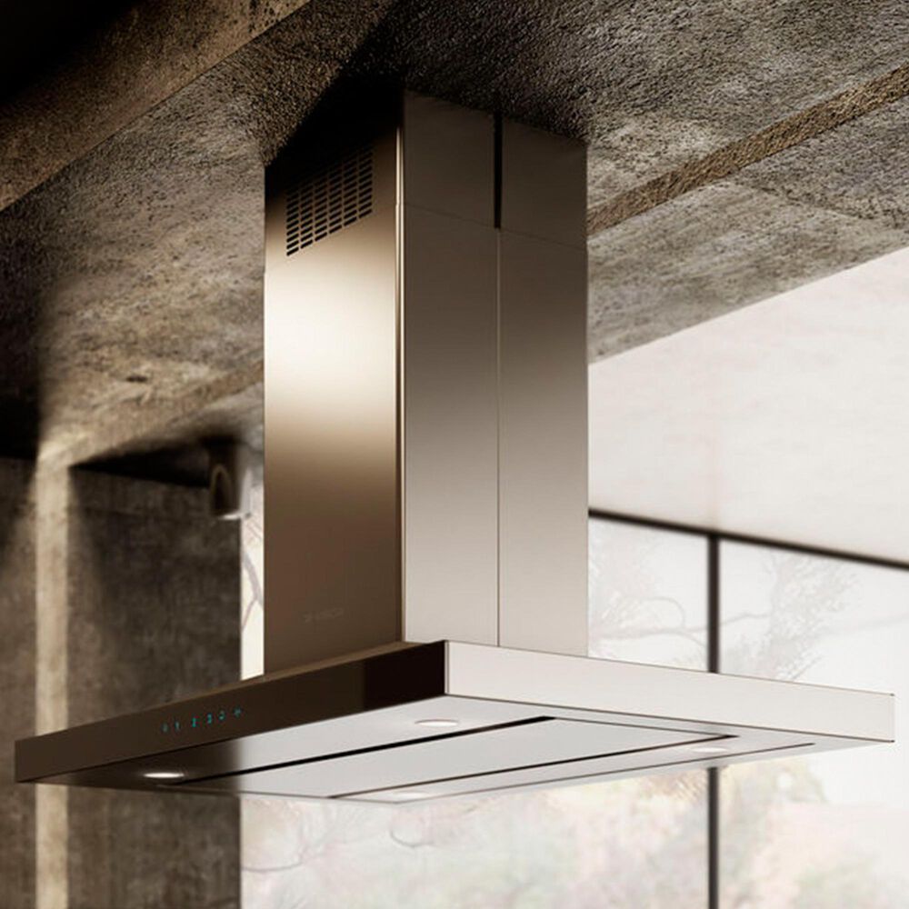 Elica Salice 42" Island Mount Convertible Hood in Stainless Steel, , large