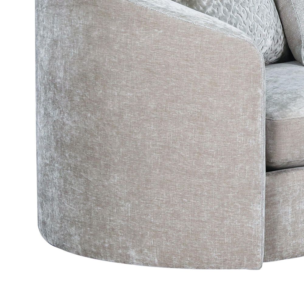 Aria Designs Naomi 95" Stationary Sofa in Dove, , large