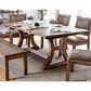 Furniture of America Mcinnis Dining Table in Rustic Pine, , large