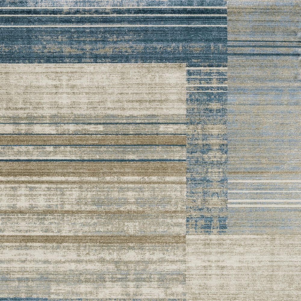 Oriental Weavers Bauer Geometric Lines 6&#39;7&quot; x 9&#39;6&quot; Blue Area Rug, , large