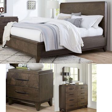 Urban Home Broderick 4-Piece Queen Bedroom Set in Wild Oats Brown, , large