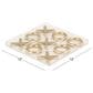 Maple and Jade 10-Piece Tic Tac Toe Home Decor Game Set in Polished Clear and Gold, , large