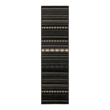 Surya Paramount PAR-1047 2"2" x 7"6" Black/Gray/Tan Runner, , large