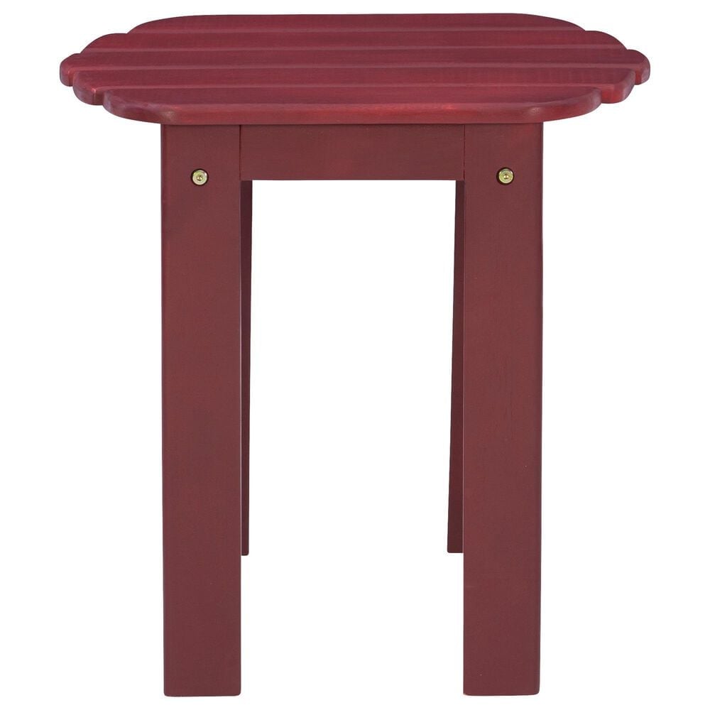 Linon Home Decor Adirondack End Table in Red, , large
