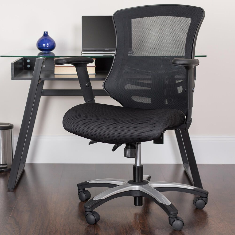 Flash Furniture Executive Swivel Chair in Black, , large