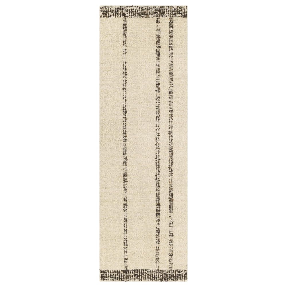 Surya Machu Picchu 2"6" x 8" Cream, Ivory, Dark Brown, Charcoal, Black and Light Gray Runner, , large