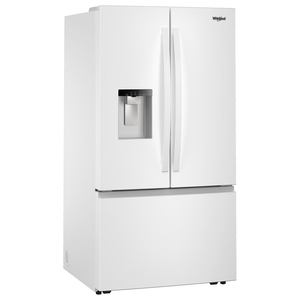 Whirlpool 29.58 Cu. Ft. Freestanding French Door Bottom Mount Refrigerator in White, , large