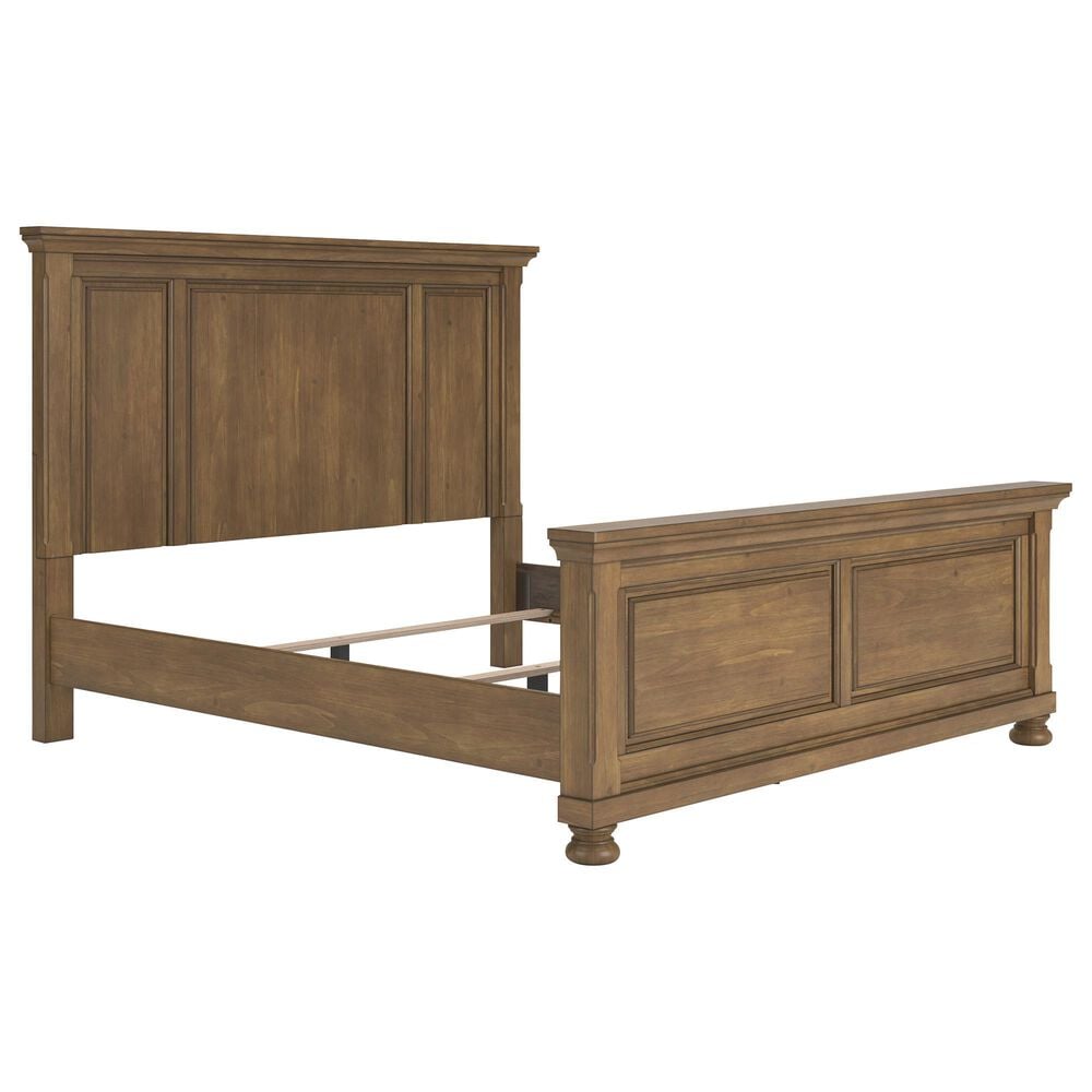 Ashley Feddinger King Panel Bed in Chestnut Brown, , large