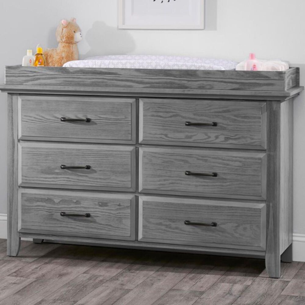 Oxford Baby Willowbrook Changing Topper in Graphite Gray, , large