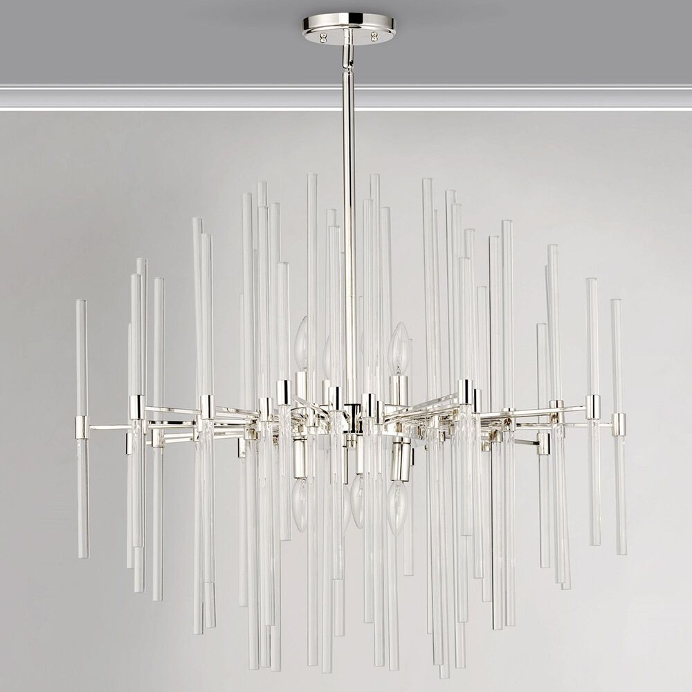 Maxim Lighting Divine 8-Light Chandelier in Polished Nickel, , large