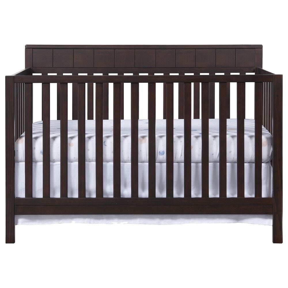 Oxford Baby Logan 4-In-1 Convertible Crib in Espresso, , large