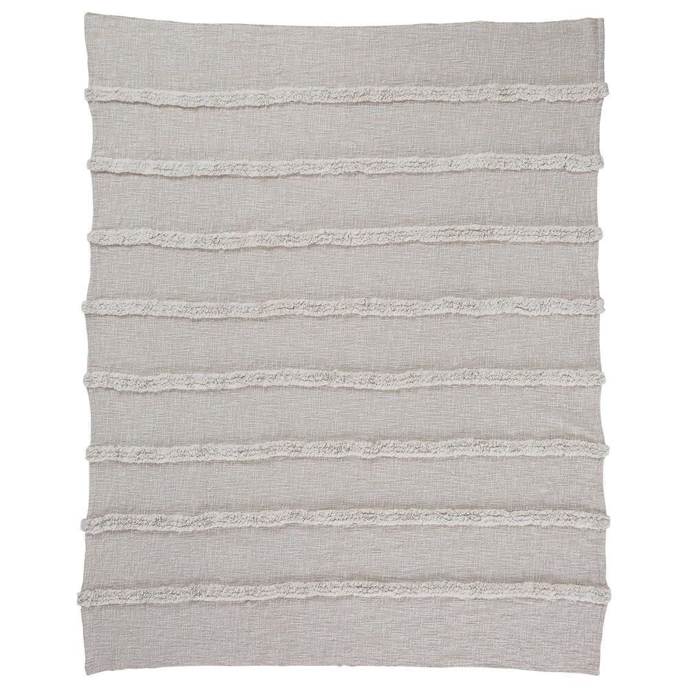 Ashley Samsen 50&quot; x 60&quot; Throw Blanket in Natural Linen, , large