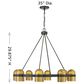 Savoy House Andover 8-Light Chandelier in Mediterranean Bronze and Riviera Brass, , large