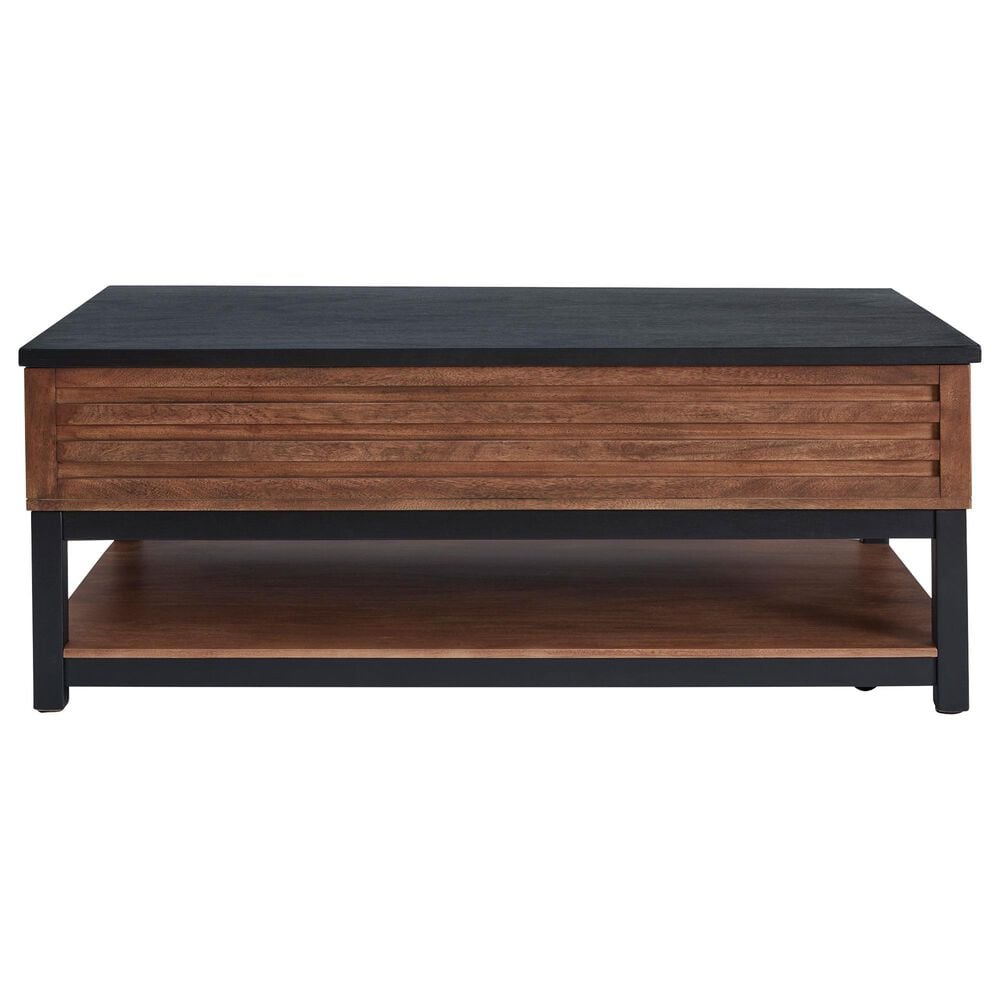 Ashley Kallari Lift-Top Coffee Table in Warm Brown and Black, , large
