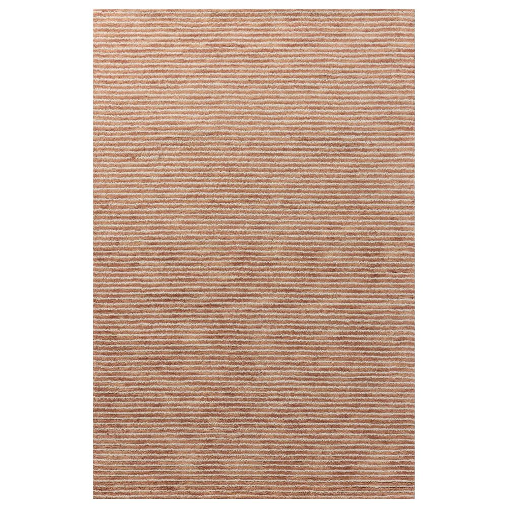 Loloi Sunday Terracotta and Ivory 7"9" Round Area Rug, , large