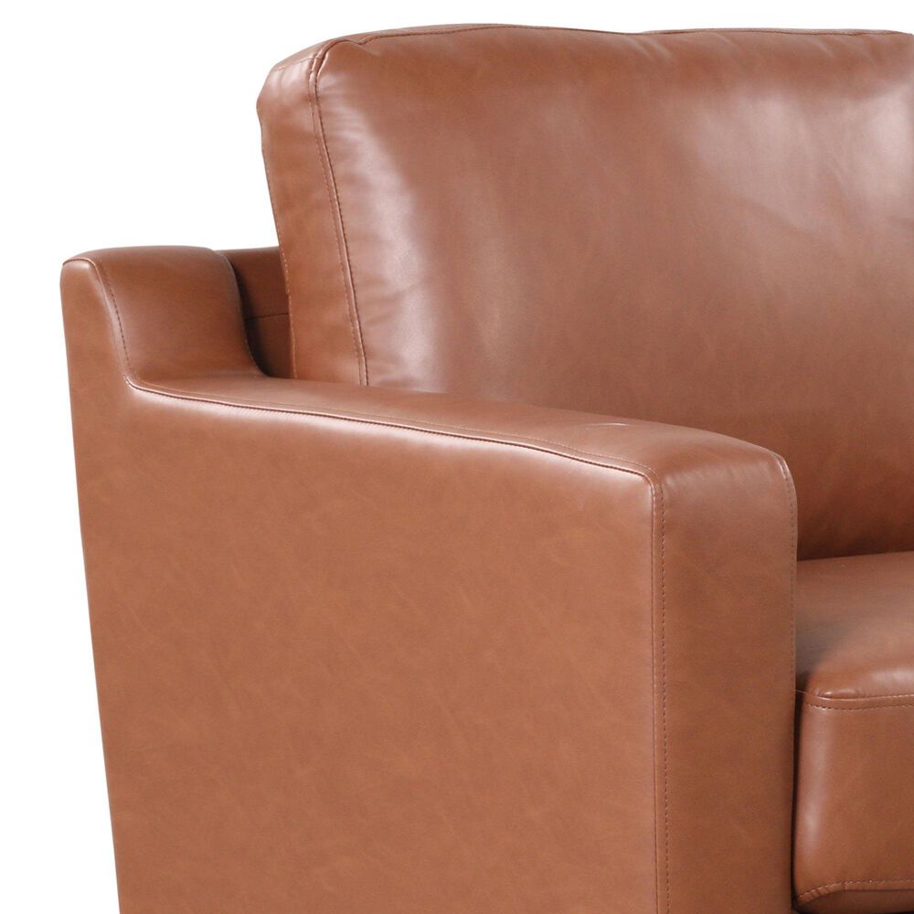 Lifestyle Solutions Fletcher Stationary Loveseat in Brown, , large