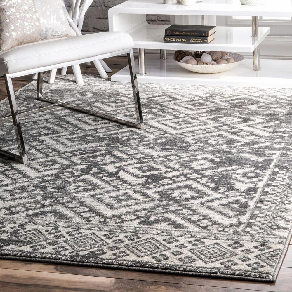 nuLOOM Bodrum RZBD96A 6'7" x 9' Gray Area Rug Nebraska Furniture Mart