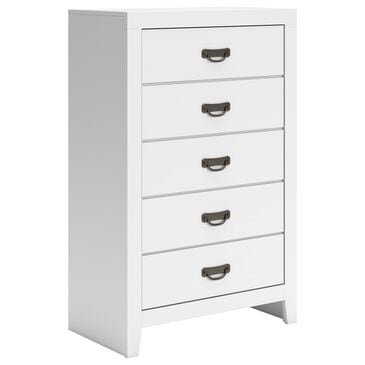 Ashley Binterglen 5-Drawer Chest in White, , large