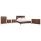 Riva Ridge Jasper 5 Piece California King Panel Bedroom Set in Modern Walnut, , large