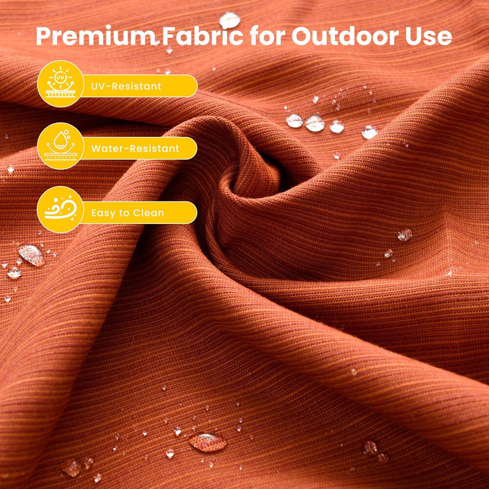 HOMLUX 9-Piece Patio Conversation Set in Orange, , large