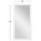 Maple and Jade 65" Wood Rectangular Minimalistic Wall Mirror in Matte White, , large