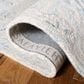 Safavieh Micro-Loop MLP506M 5" x 8" Light Blue and Ivory Area Rug, , large