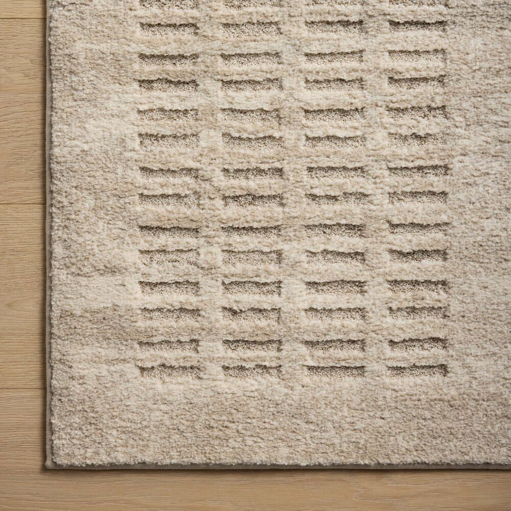 Amber Lewis x Loloi Monty 5&#39;3&quot; x 7&#39;6&quot; Ivory and Beige Area Rug, , large
