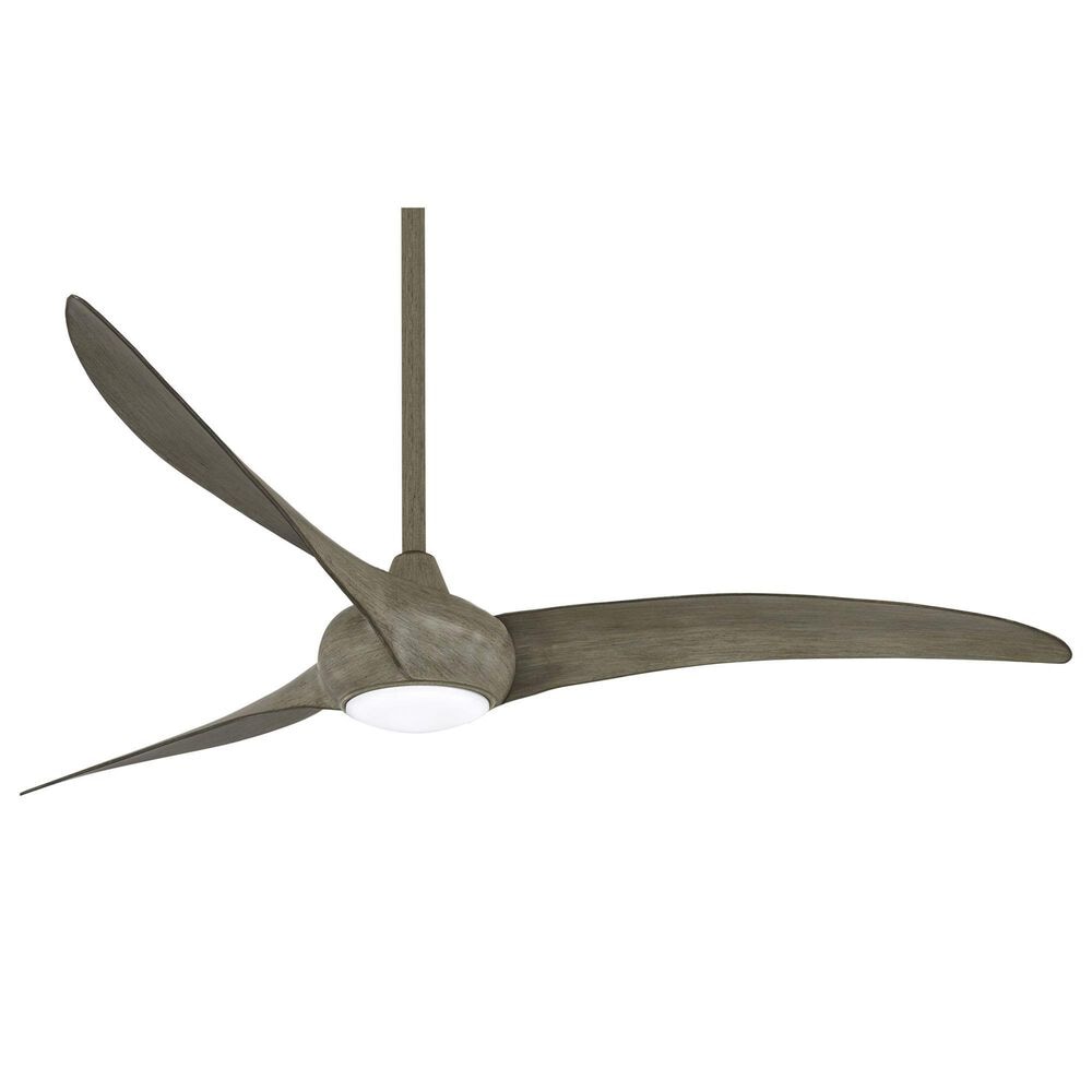 Minka-Aire Light Wave 65" Ceiling Fan with LED Light in Driftwood, , large
