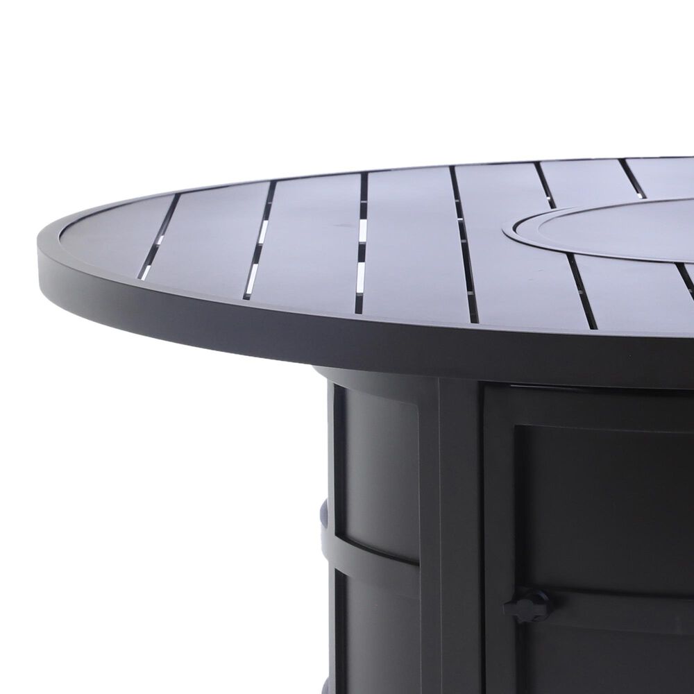 GatherCraft Presidio 5-Piece Round Firepit Chat Set in Linen Terracotta, , large