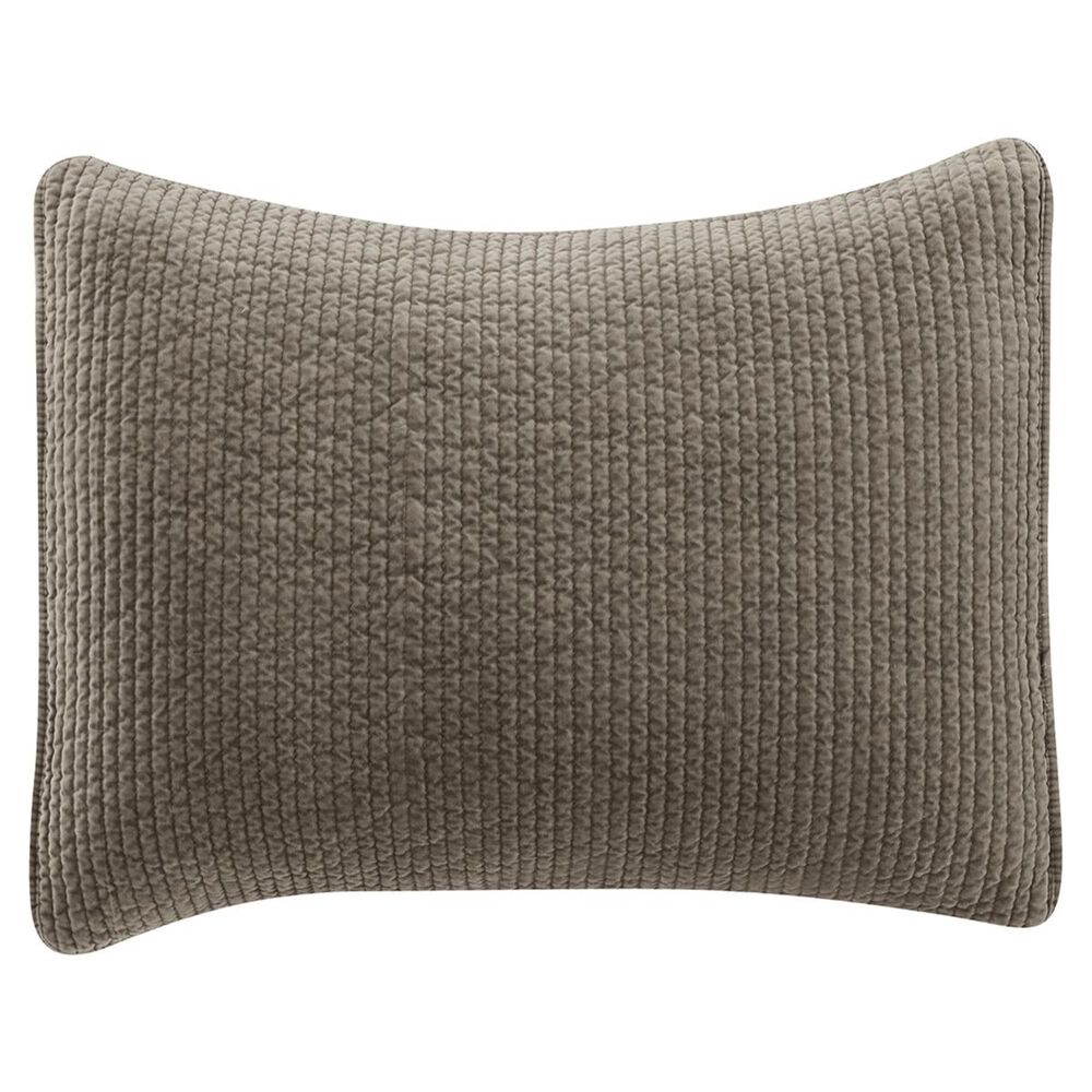 HiEnd Accents Taupe King Velvet Sham, , large